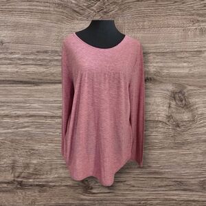 Under Armour Women's Rose Long Sleeve Top With Open Back Size L
